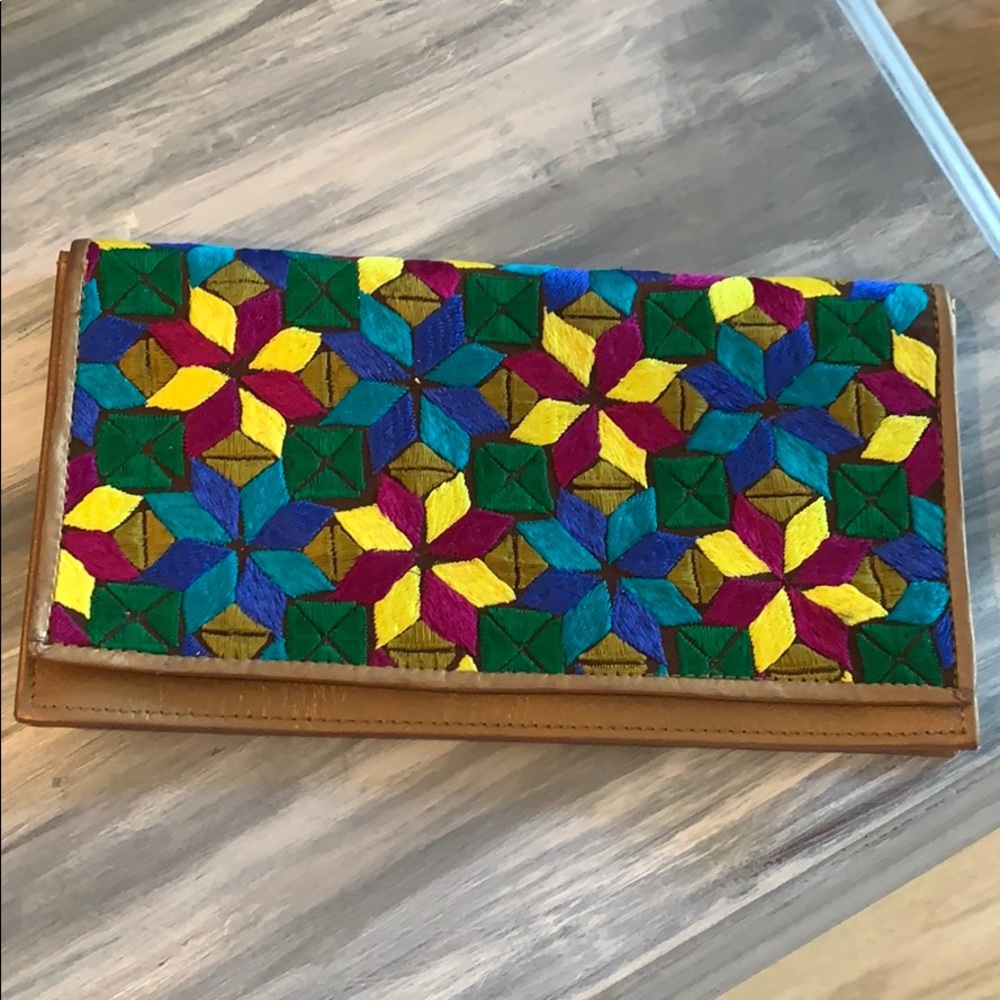 Embroidered Clutch
